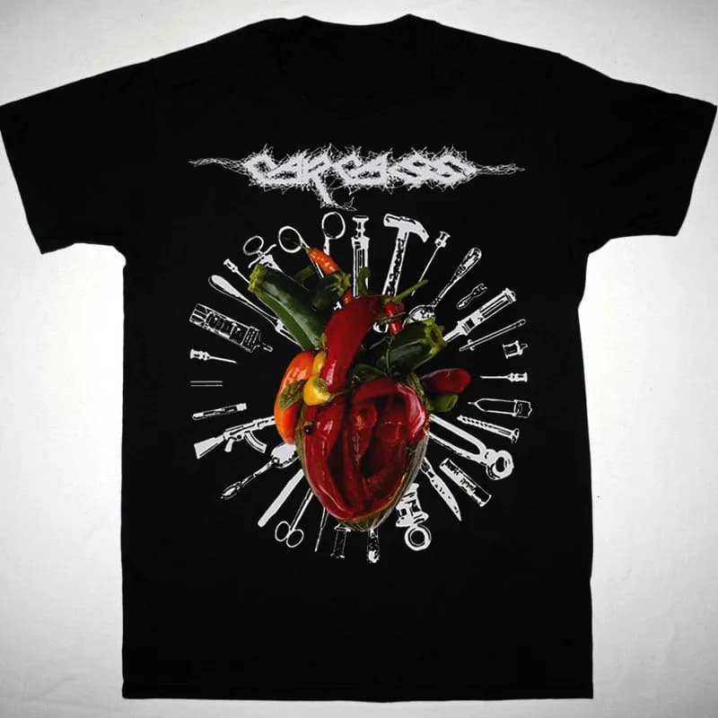 Carcass Torn Arteries T-Shirt Short Sleeve Cotton Black Men Size S TO 5xl Be2087