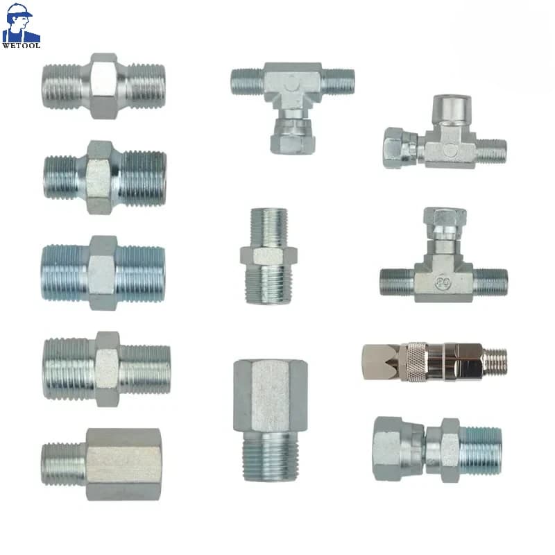 Wetool Airless Spray Gun 1/4" 3/8" 1/2" Fitting High Pressure Pipe Spray Gun Tee Union Conversion Head Spray Paint Accessories