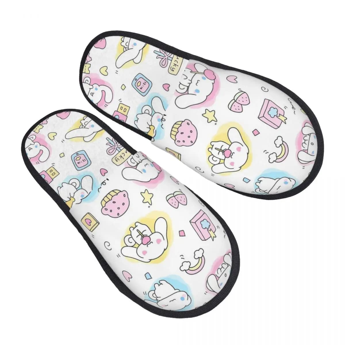 Custom Cinnamoroll New Anime Cozy Scuff Memory Foam Slippers Women Spa House Shoes
