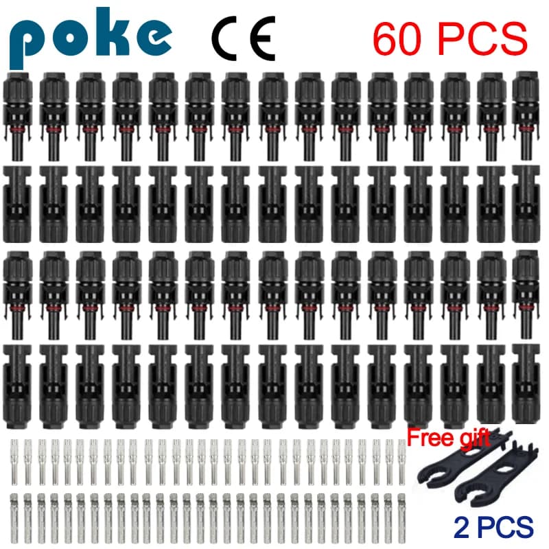 10/20/100pcs Solar Connectors 1000V 30ASolar Panel Branch PV Connectors Photovoltaic Connect solar MC4