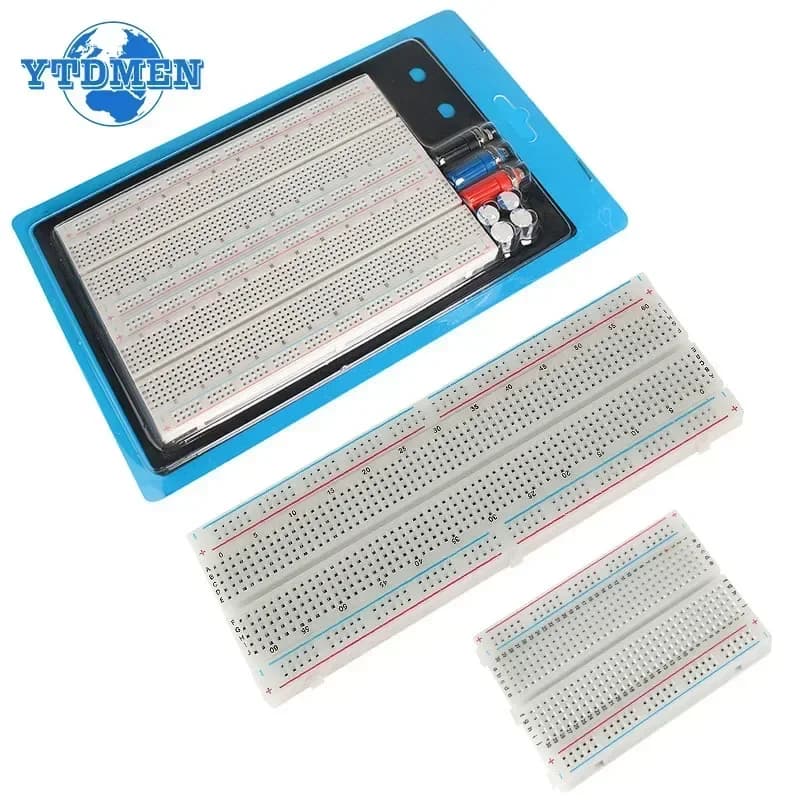 400/830 Points Breadboard MB-102 Solderless PCB Test Board ZY-204 SYB-170 ZY-25 MB102 Breadboard Cable Kit Test Develop DIY