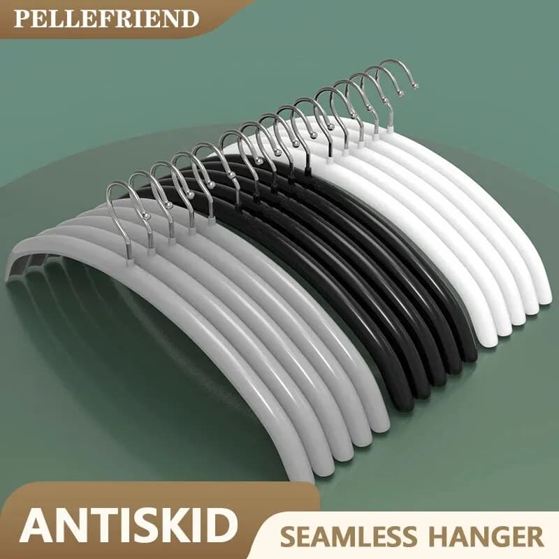5PCS Impregnated Plastic Semi-circle Adult Clothes Hanging No Trace Non-slip Bolting Clothes
