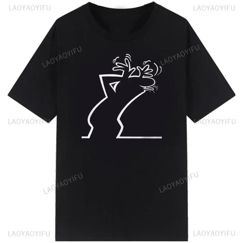 La Linea The Line Osvaldo Cavandoli TV Men Women Style Streetwear Tee Fashion Cotton T Shirt Round Neck Casual Summer Camiseta