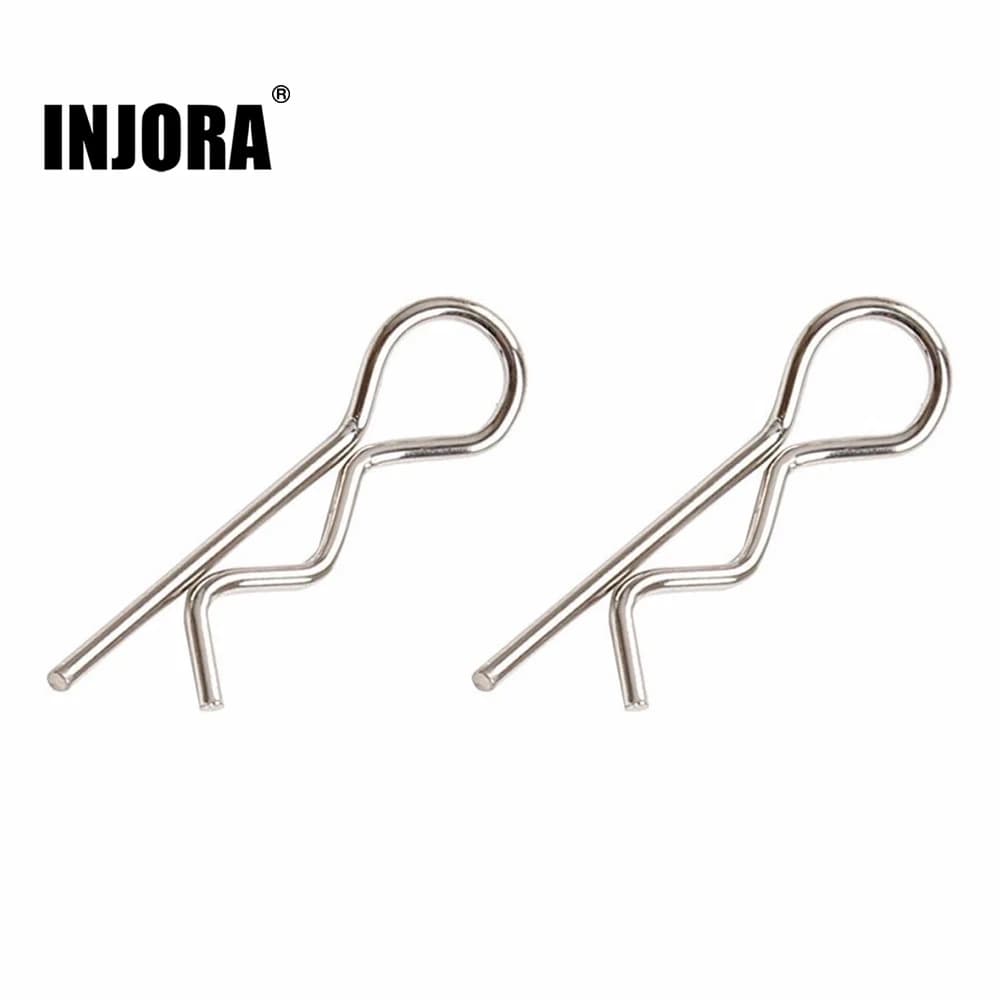 50Pcs Metal Body Shell R Clips Pin for 1/10 RC Model Car SCX10 HSP Redcat HPI Himoto Spare Parts