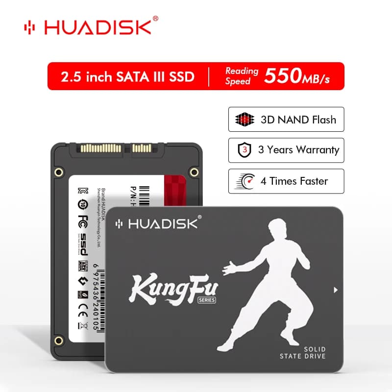 HUADISK SATA3 SSD 120GB 240GB 480GB 1TB 2TB Hard Disk 128GB 256GB 512GB Internal Solid State Drive For Laptop Desktop