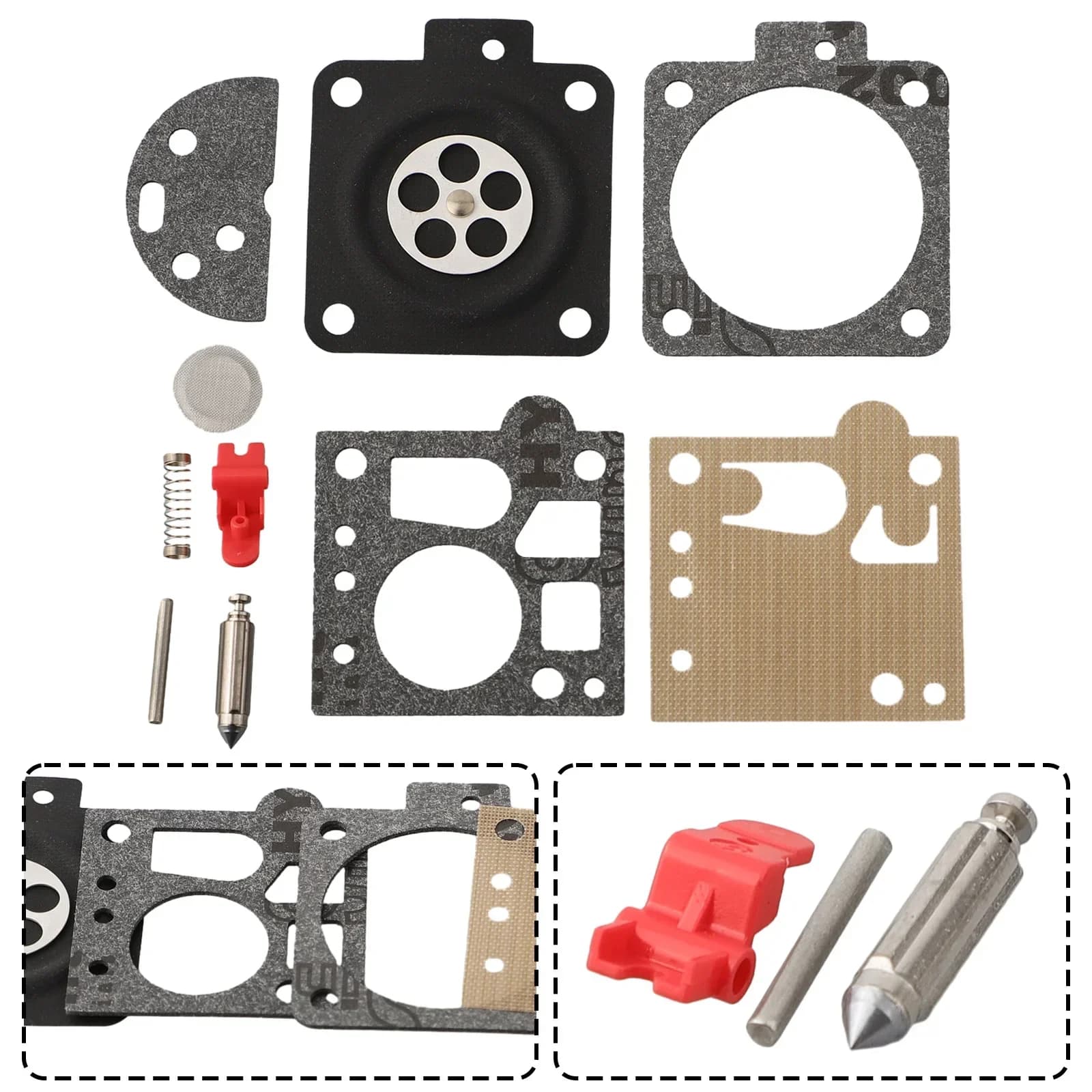 5pcs Carburetor Repair Gasket Kit For Stihl 038 MS380 MS381 Bing 48 1119 007 1062 Lawn Mower Parts Garden Power Tools