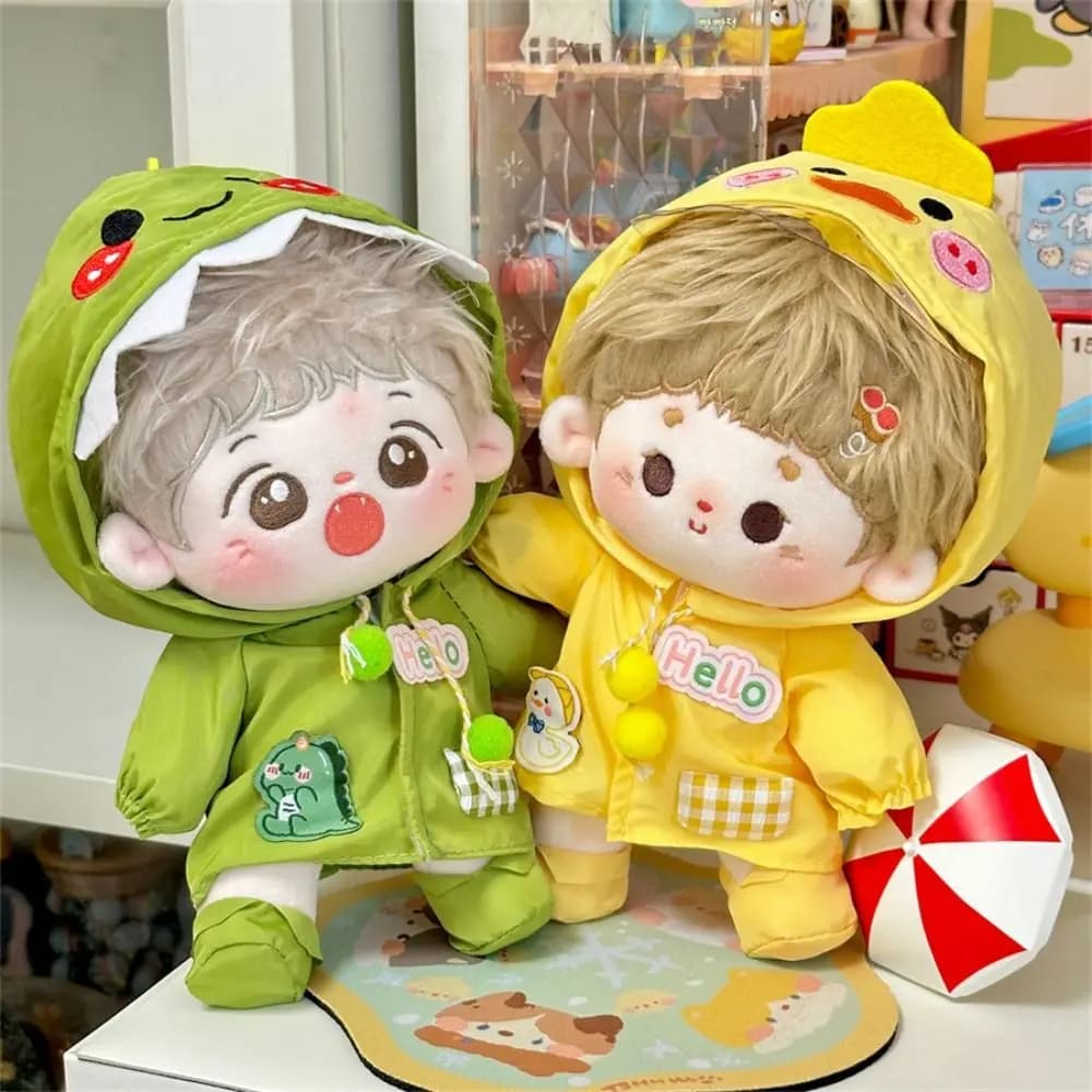 Dress Up 20cm Cotton Doll Clothes Onesuit Dinosaur 10cm Doll Outfit Lovely Dress Star Doll Clothes Children's Gift