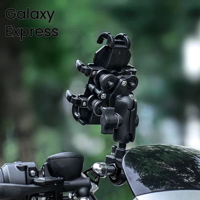 Shock Absorber/no Shock Absorber Navigation Holder for Motorcycles and E-bikes with Eight-legged Clamp for 4.7-7.1″ Phone