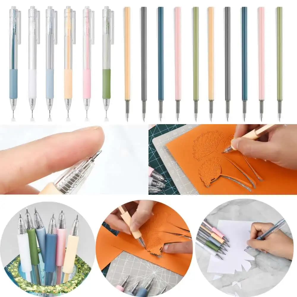 Art Utility Knife Pen Knife Cut Stickers Scrapbooking Cutting Tool Express Box Knife Precision School Supplies DIY Craft Supply