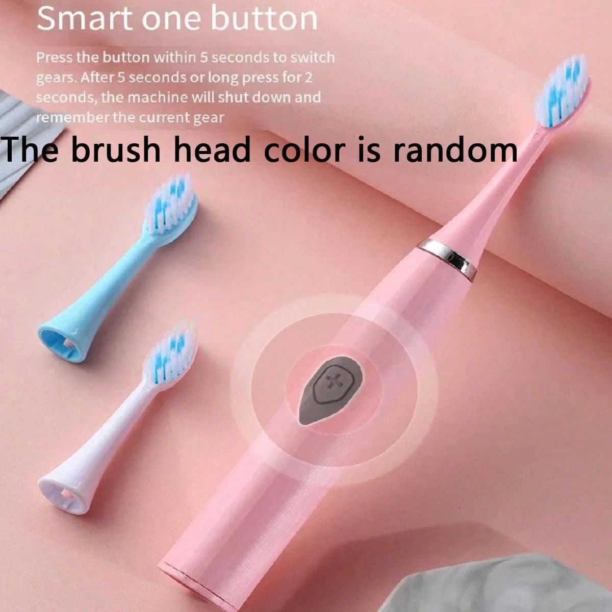 Universal Electric Toothbrush For Adults IPX7 Waterproof, Smart Timer, Life - Perfect For Travel!The Brush Head Color Is Random
