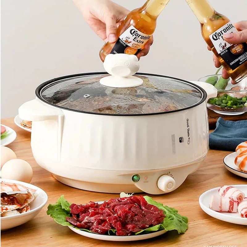 Multifunction Electric Cookers Single/Double Layer 1-2 People Household Non-stick Pan Hot Pot Rice Cooker Cooking Appliances