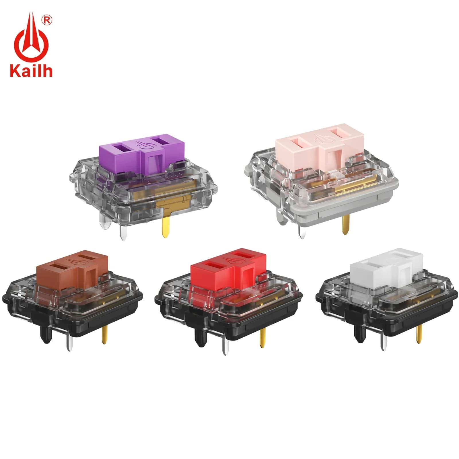 Kailh Choc Low Profile Switch 1350 Chocolate Keyboard Switch Clicky Tactile Linear White Switches Mechanical Keyboard for Laptop