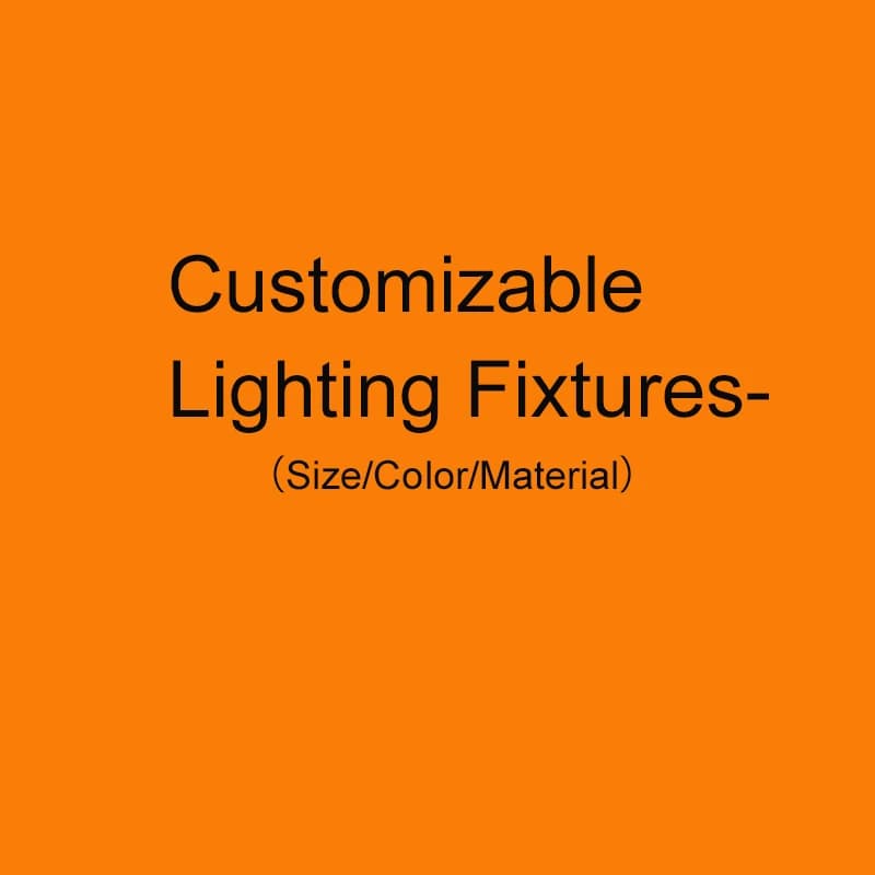 Personalized Customizable Lighting Fixtures