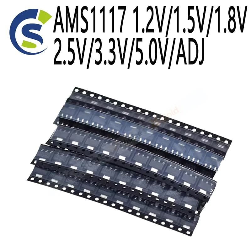70pcs kit Voltage Regulator lm1117 AMS1117-1.2 AMS1117-1.8 AMS1117-2.5 AMS1117-3.3 AMS1117 1.2V/1.5V/1.8V/2.5V/3.3V/5.0V/ADJ