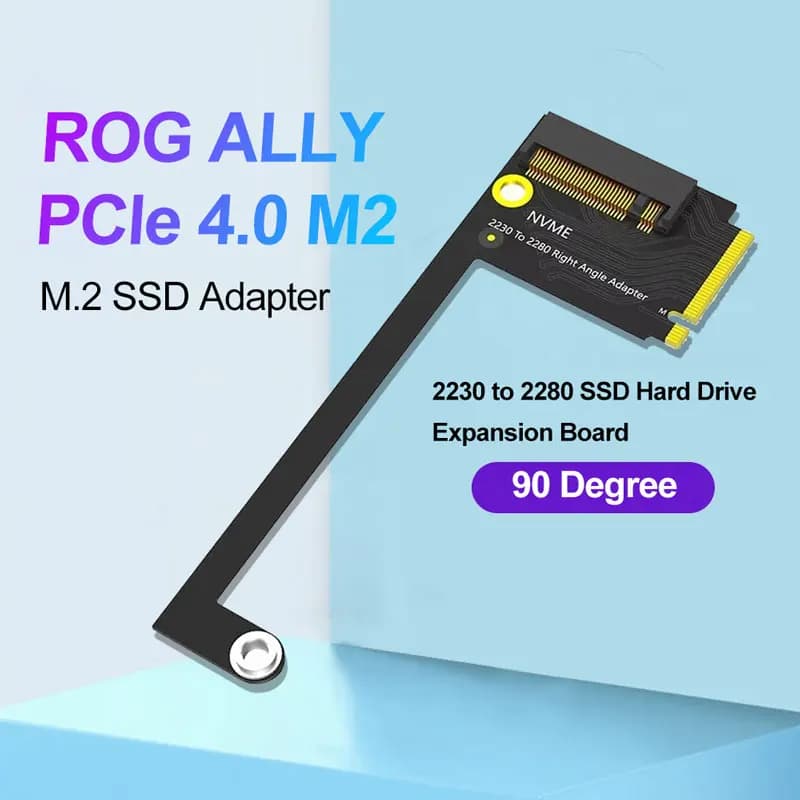 For Rog Ally Handheld Conversion 2230 to 2280 SSD Hard Drive Expansion Board NVME M-Key M.2 PCIE 4.0 Adapter