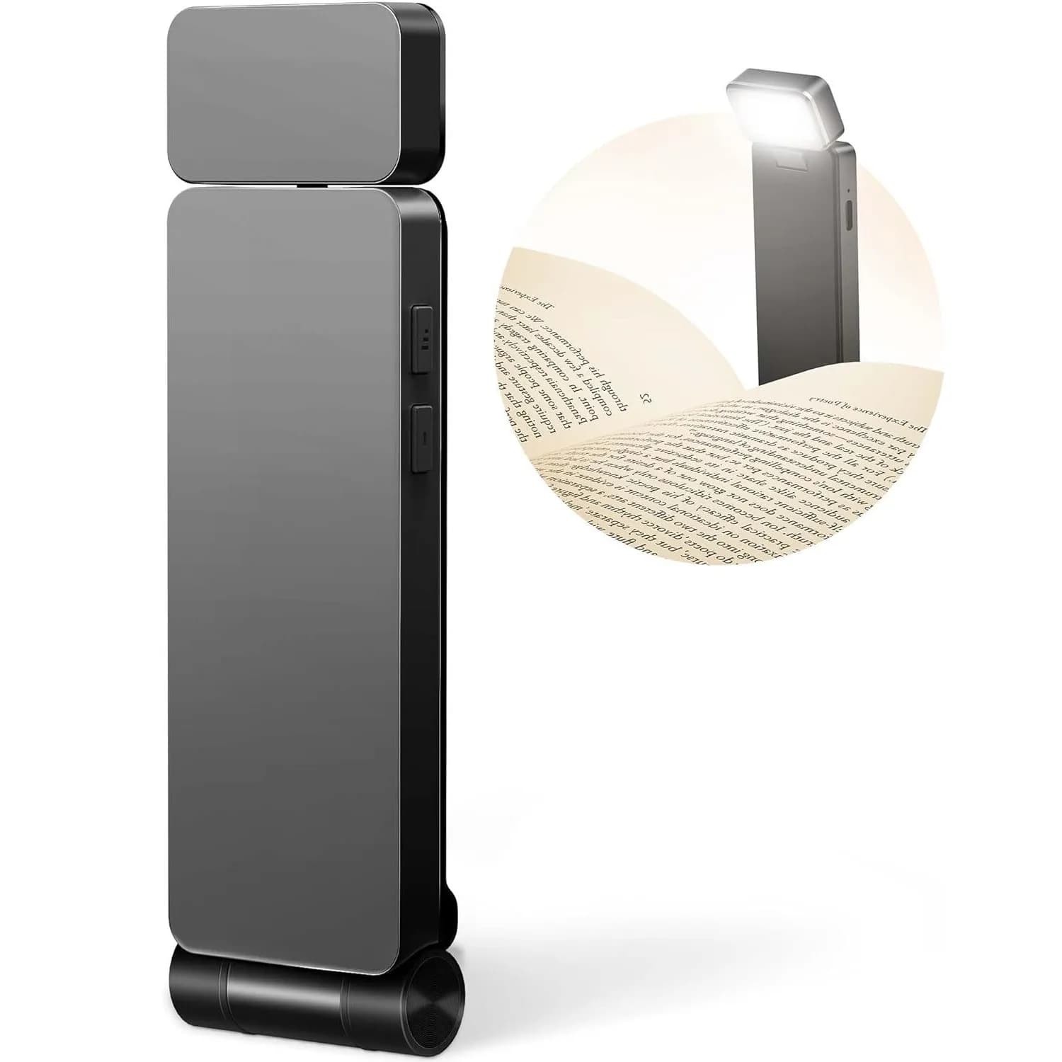 LED Rechargeable Clip-On Book Light 3 Colors 5 Brightness Bed Reading Night Light Eye-Protection Bookmark Lamp Mini Book Lamp