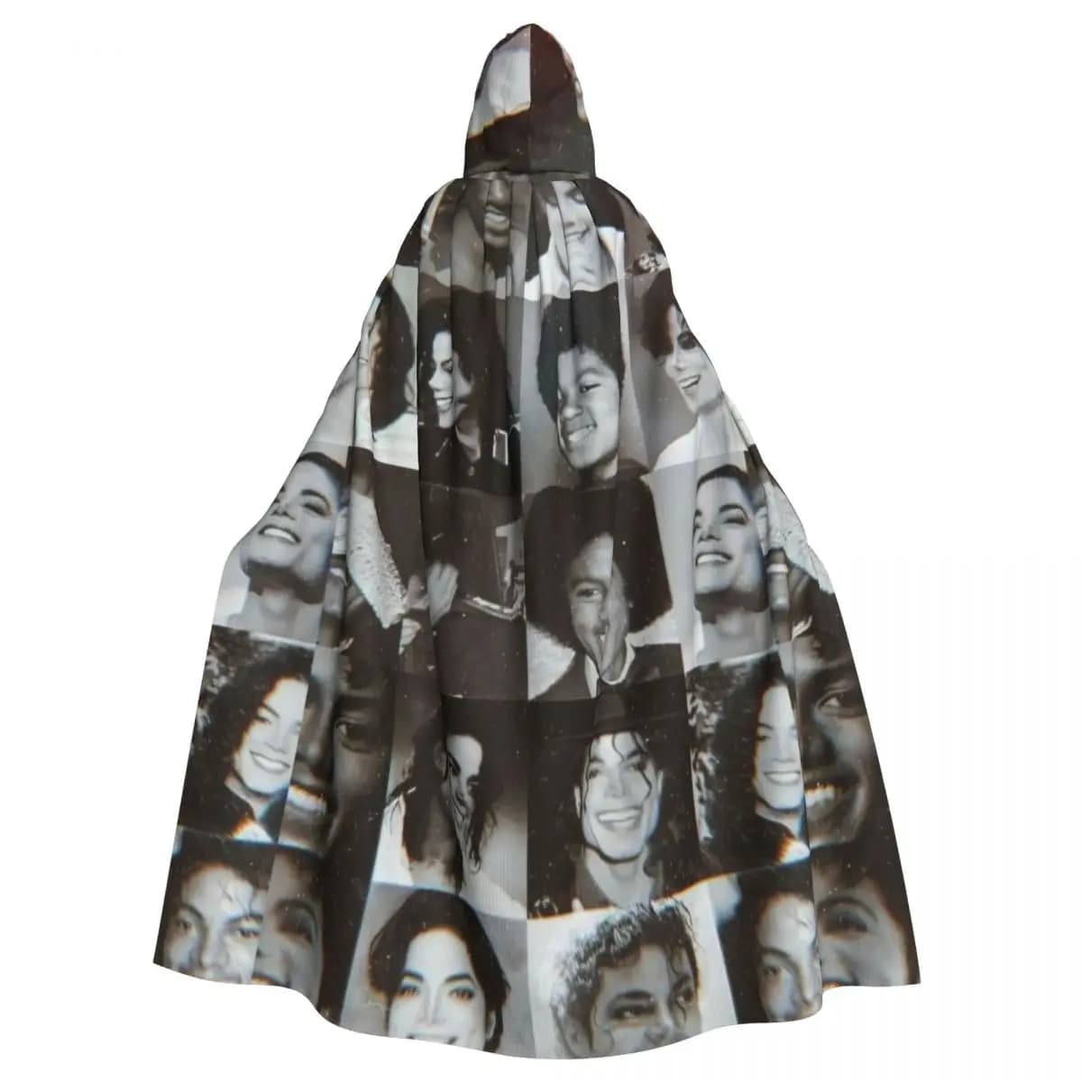 Michael Jackson Hooded Cloak Halloween Party Cosplay Woman Men Adult Long Witchcraft Robe Hood