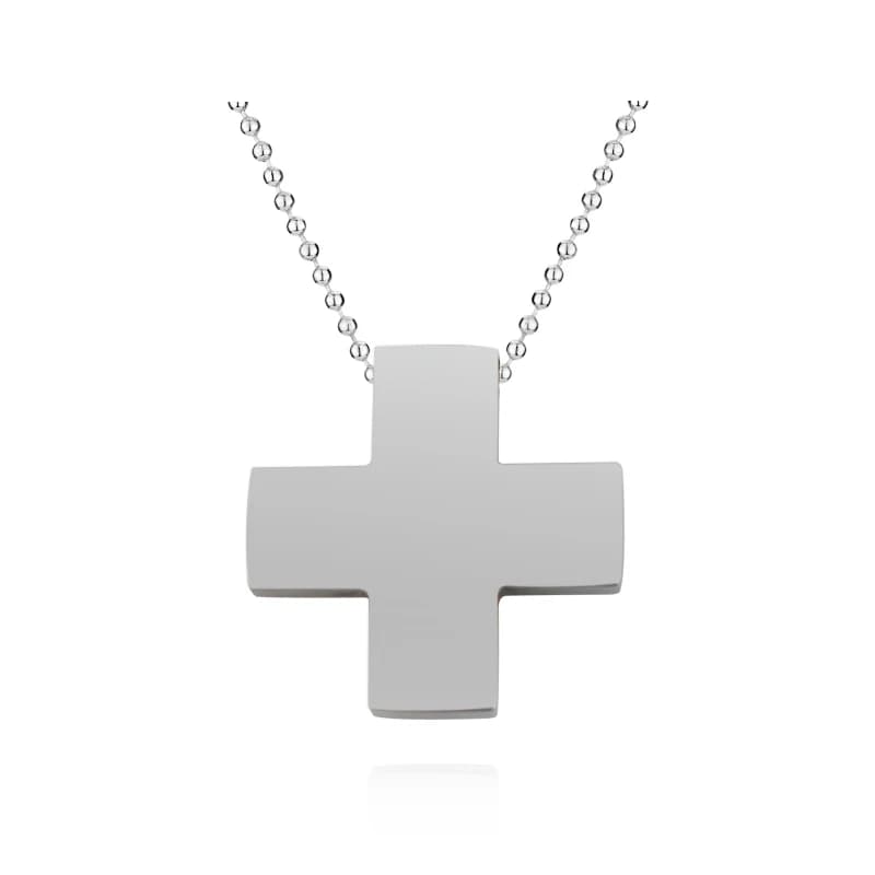 Anime Evangelion Necklace EVA Katsuragi Misato Stainless Steel Cross Pendant Necklace Men Women Fashion Jewelry Gifts