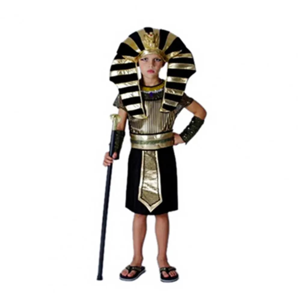 1 Set Authentic Egyptian Pharaoh Costume Set Themed Party Dress-up Children's Kids Egypt Cosplay Costumes