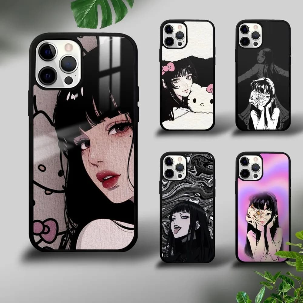 H-Hellokitty T-Tomie Phone Case For iPhone 16 15 14 13 12 11 Pro Xs Max Mini Plus Celulares Hard Funda