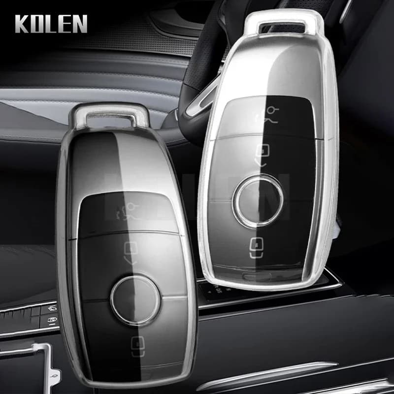TPU Car Key Case Cover Shell Fob For Mercedes Benz A C E S Class W204 W205 W212 W213 W176 GLC CLA AMG W177 Key Protector Keyless