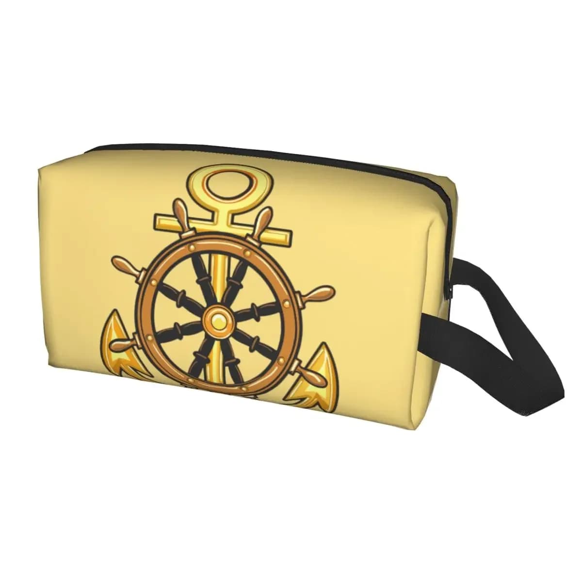 Nautical Sailor Anchor Cosmetic Bag Women Kawaii Big Capacity Makeup Case Beauty Storage Toiletry Bags