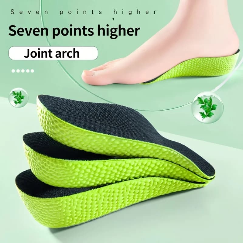 1 Pair of Invisible Increase Male and Female Insole, Arch Support Heel Lift, Comfortable Breathable Memory Foam Material Insole