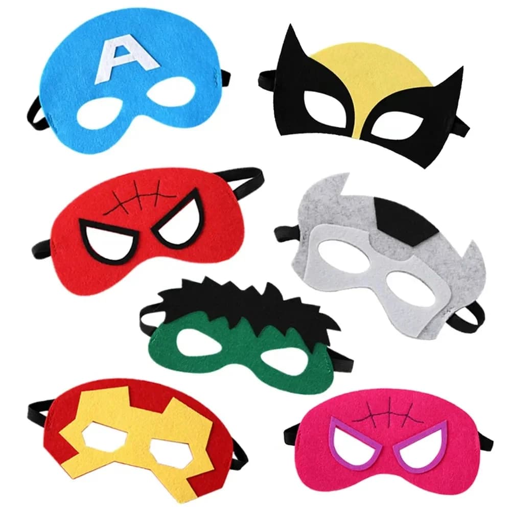 Spiderman Hulk Halloween Mask Children's Anime Figure Spiderman Birthday Party Dress Up Cosplay Superhero Mask Prop Gift