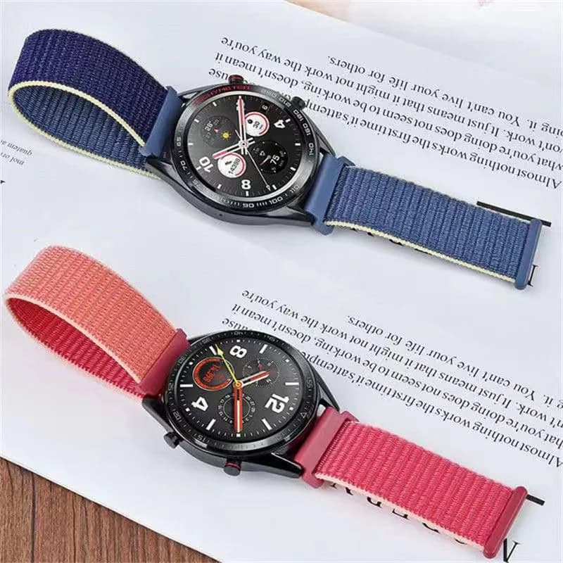20mm Nylon Loop Band For Samsung Galaxy Watch 6 4 7 classic/5 Pro/active 2/Gear S3 22mm Bracelet Huawei watch GT 2e 3 pro strap