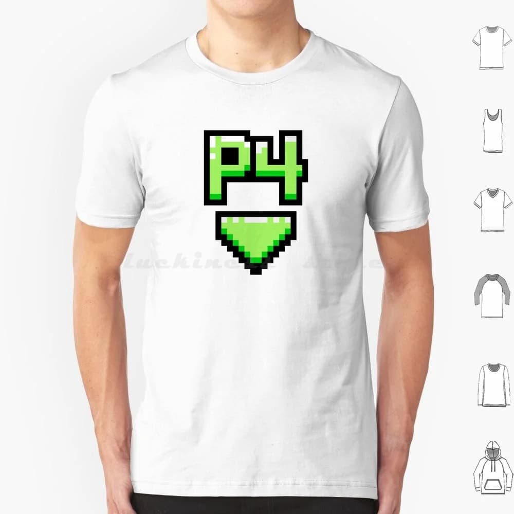 Player 4 Tag T Shirt 6xl Cotton Cool Tee Pixel Art Pixel Gamer Nerd Video Game Vidya Sprite Life Energy Ui Hud Nerdy Old School