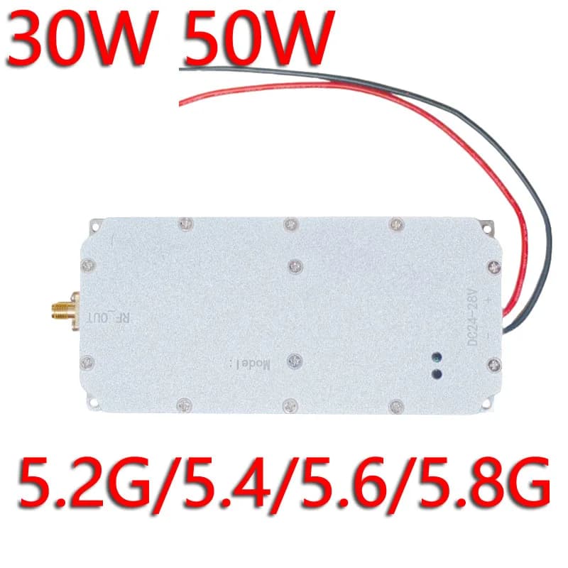 30W 50W WIFI 5.2G 5.4 5.6G 5.8G Low Altitude Defense RF module Power amplifier can be customized to other bands