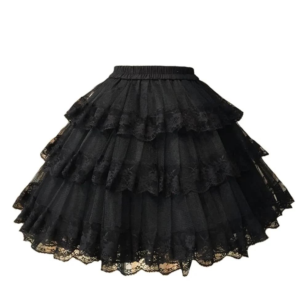 Girls 3 Layers Tulle Short Wedding Flower Girl Petticoat Slips Underskirt