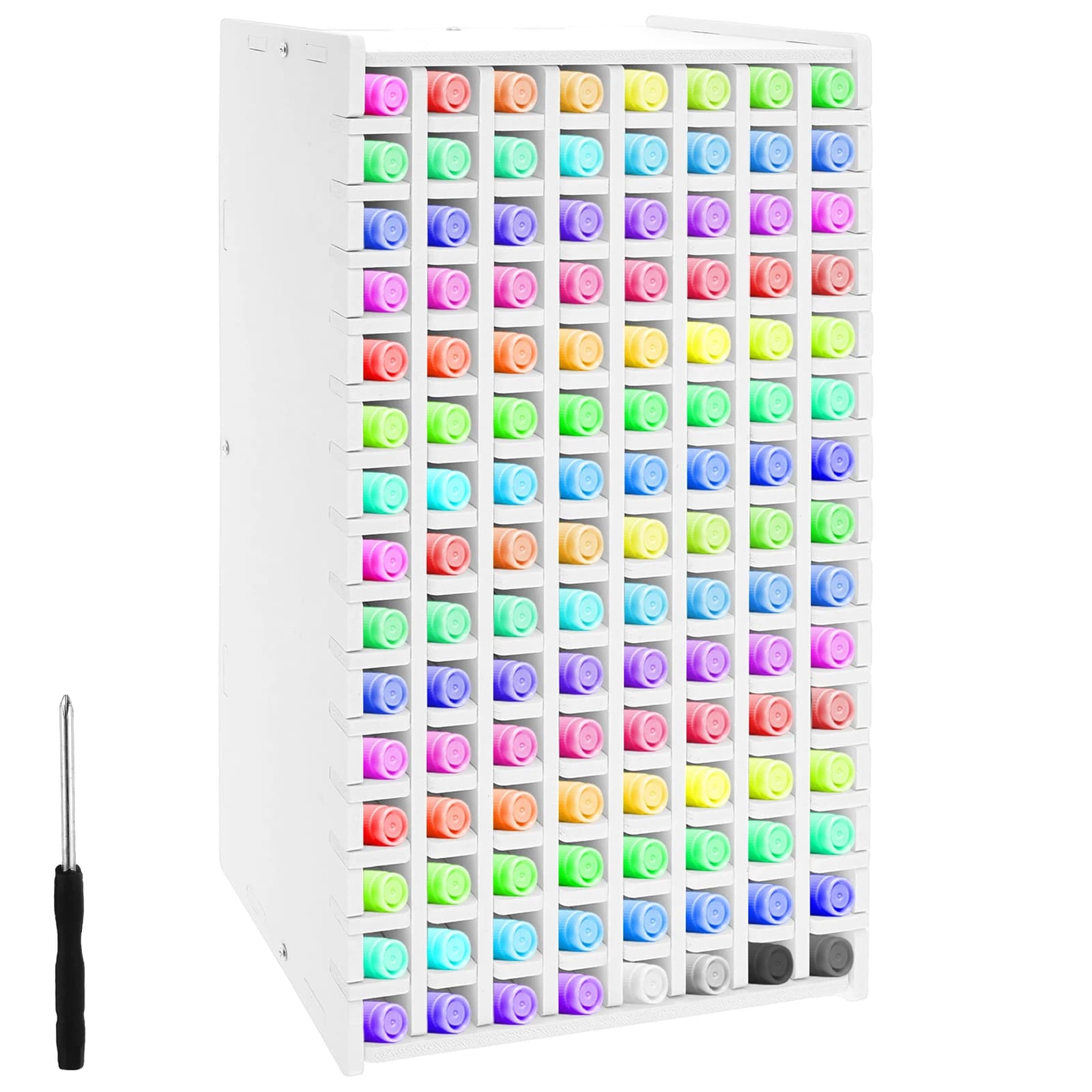 120/180 Slots Marker Pencil Storage Rack Large Capacity Desktop Marker Organizer Colored Pencil Stationery Store Pencil Holder