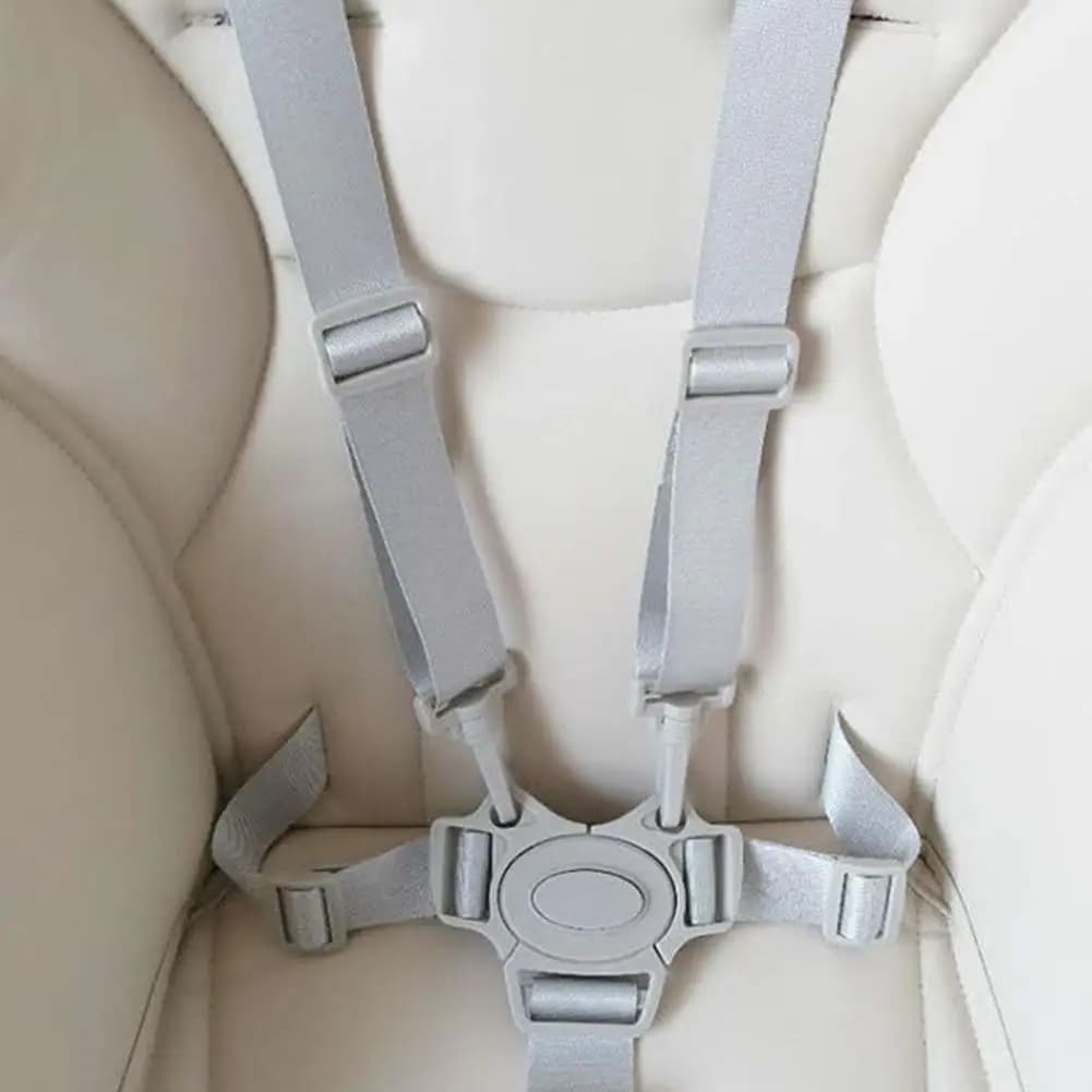 Child Dining Chair Belt Cross-shaped Design Baby 5 Point Harness High Chair Safe Belt Seat Belts For Strollers Car Seats