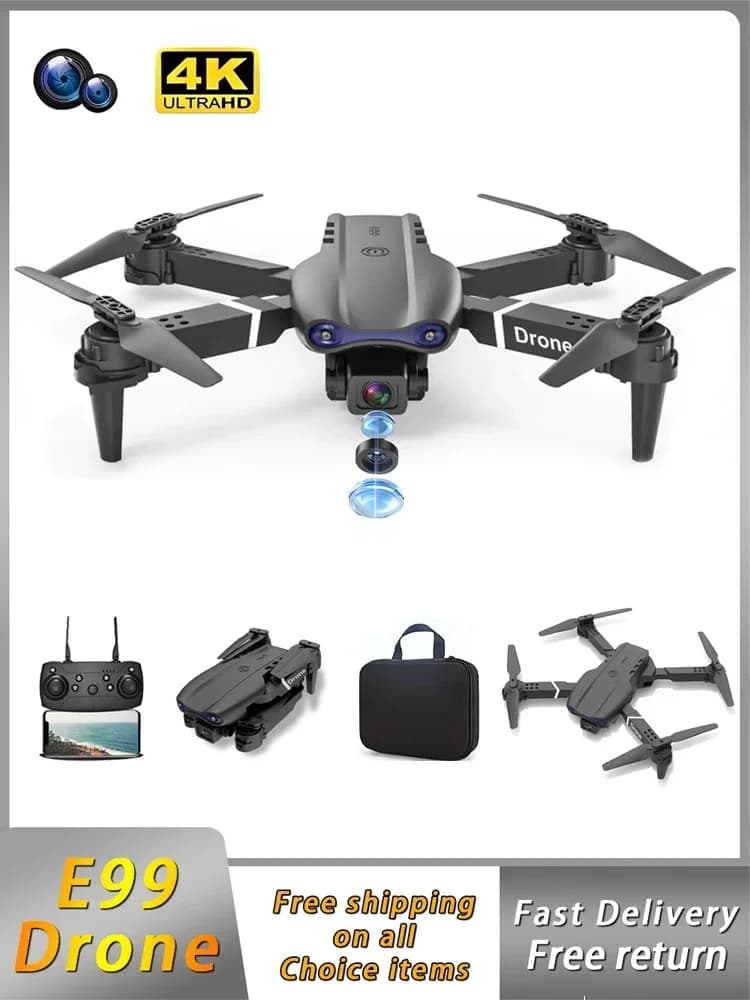 E99 Quadcopter Folding Drone Remote Control Handle Four Axis Aircraft HD Photography UAV Altitude Fixation