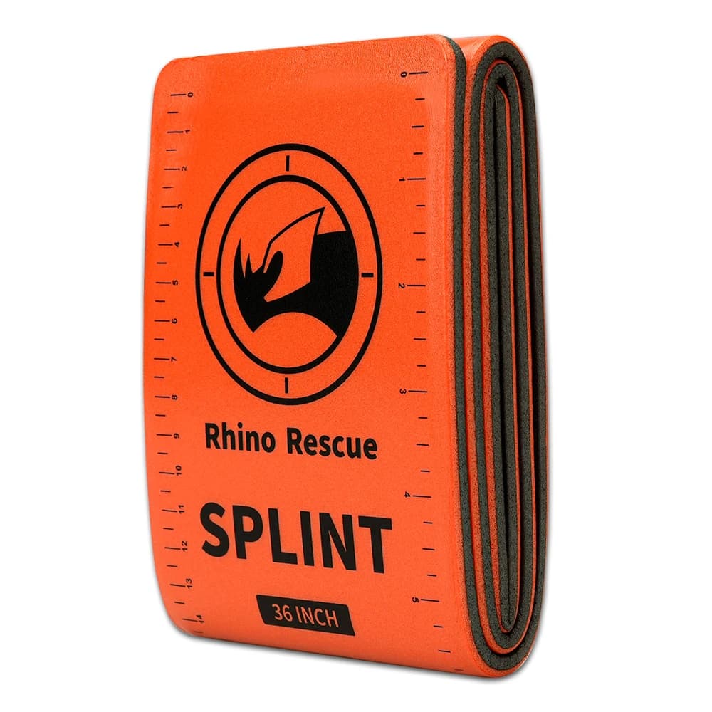 First Aid Splint-Lightweight Reusable Combat Splint, RHINO RESCUE First Aid Medical Splint For Bone Fracture Treatment