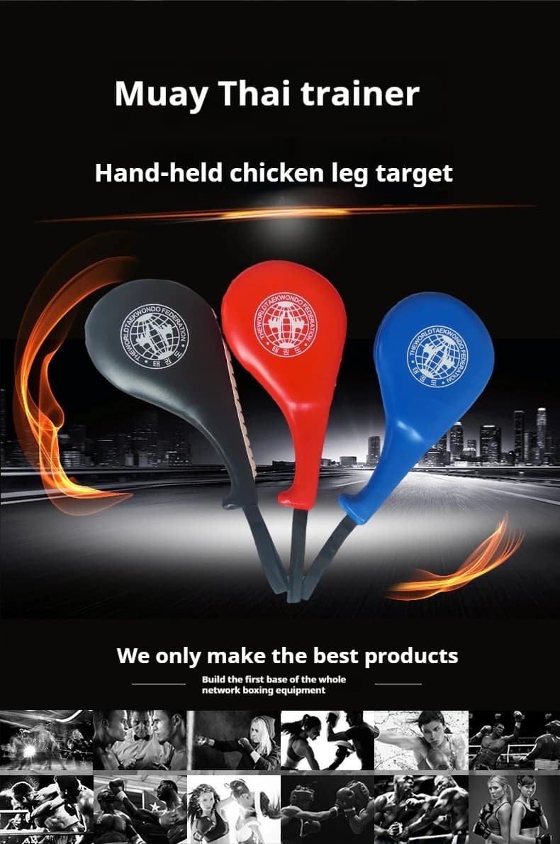 Taekwondo Foot Target Pu Handheld Kids Kick Target Adult Boxer Target Fitness Training Chicken Leg Target Cross Border Dedicated