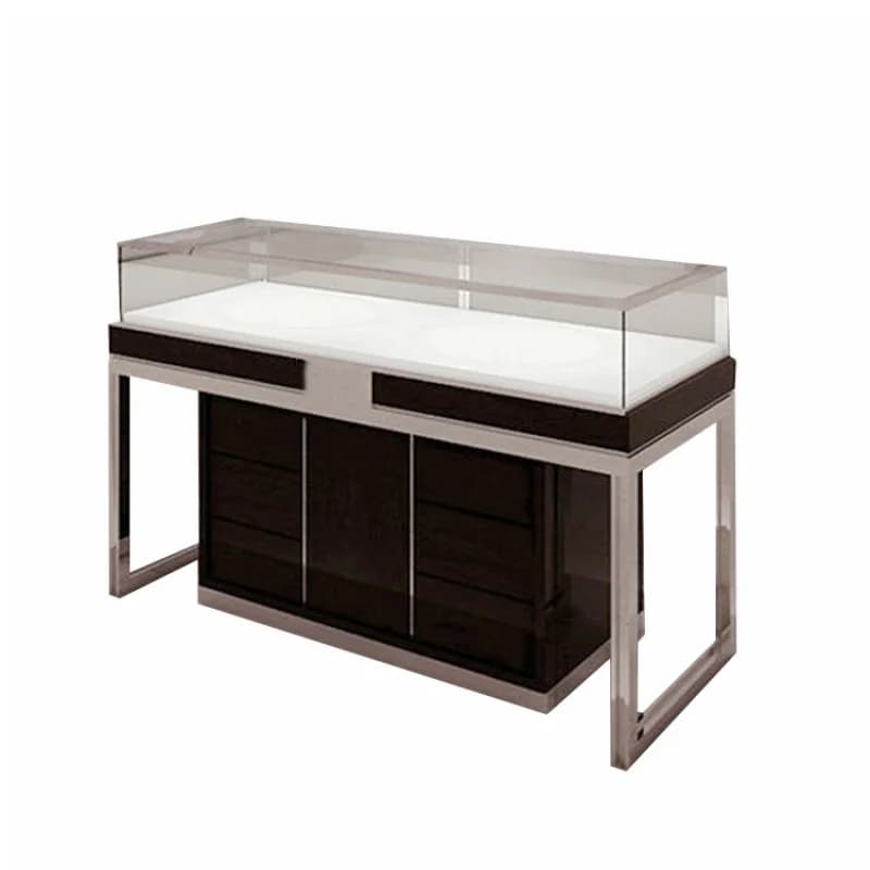 Custom, modern Nordic style shop furniture jewelry glass jewelry display cabinet gold luxury