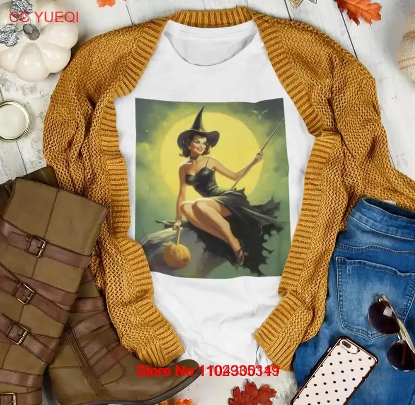 Halloween Witch T shirt | Halloween T shirt Premium Cotton