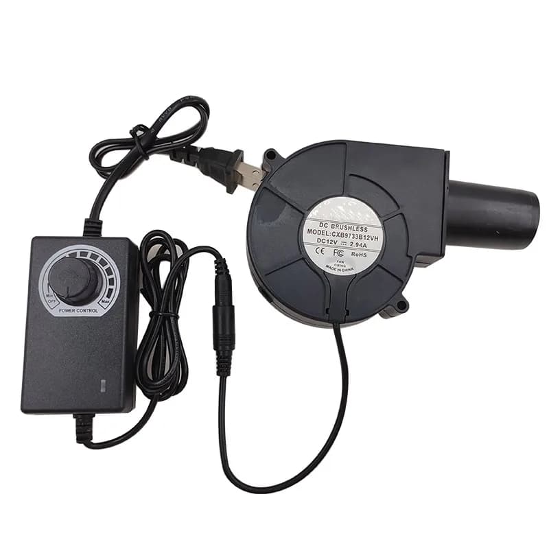 9733 Blower Dc 12V 2.7a High Air Volume Turbo Fan 5500-5800 Rpm Middle Pressure Fan Electrical Tools Parts US/EU