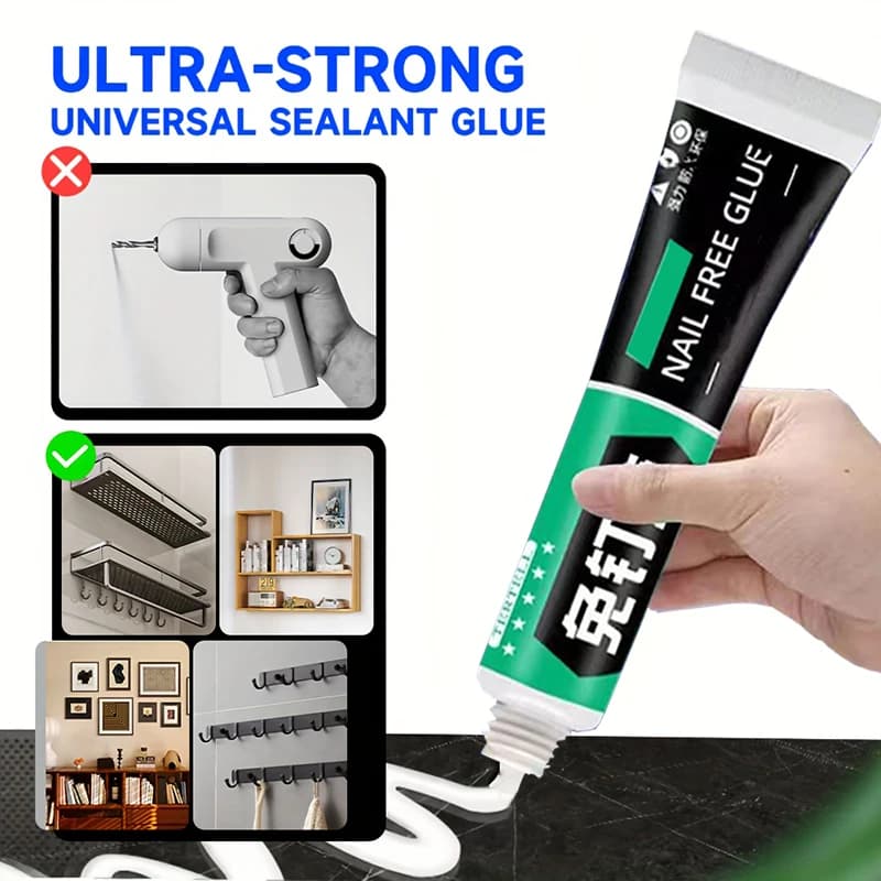 6-60ML All Purpose Super Glue Quick Drying Glue Strong Adhesive Sealant Fix Glue Nail Free for Stationery Glass Metal Ceramic