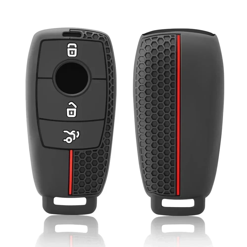 Silicone Car Remote Key Case Cover for Mercedes Benz A C E S G Class GLC CLE CLA GLB GLS W177 W205 W213 W222 X167 AMG