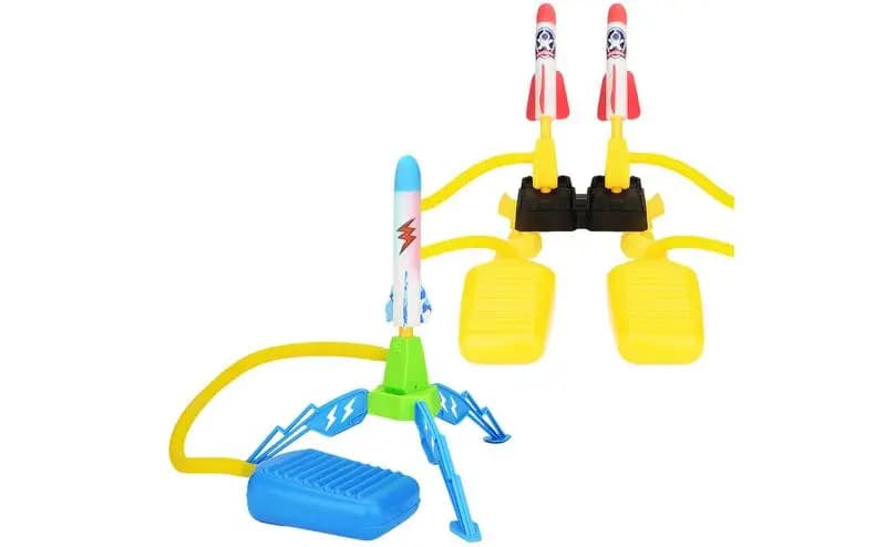 Foot Pedal Rocket Launcher Interactive Toy Kit Foam Rocket Launcher Accessories Boy Girl Outdoor Jumping Sport Launch For Child