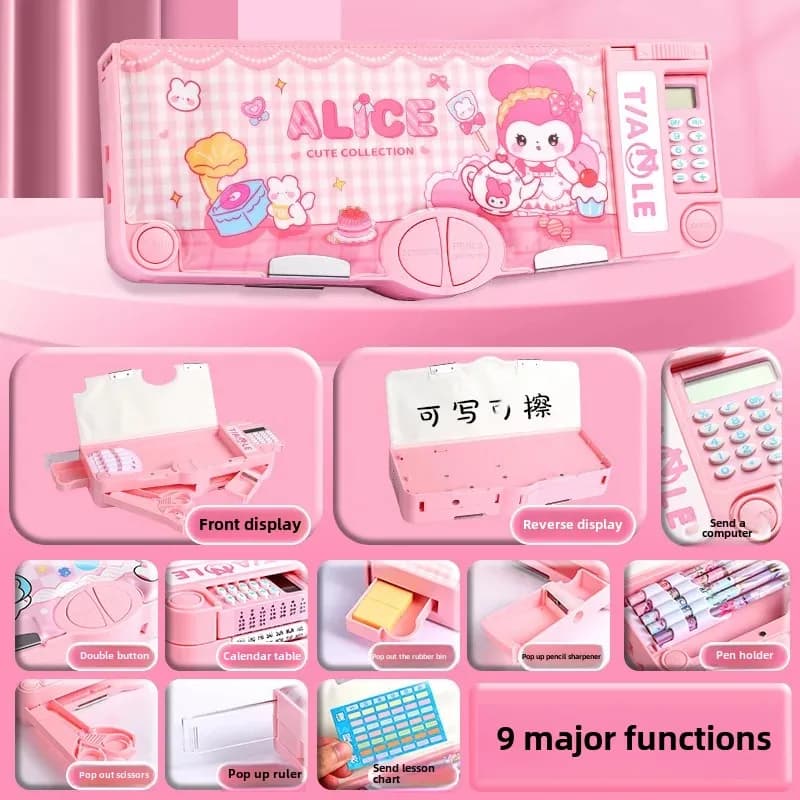 Multifunctional Originality Pencil Case for Boys & Girls High Value Computer Stationery Box Simple Storage Large Capacity