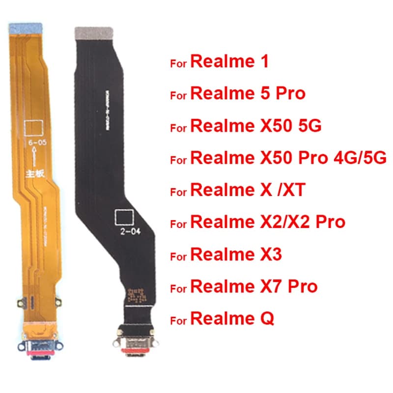 USB Charging USB Charger Dock Connector Flex Cable For Realme 1 5 Q X X2 X50 X7 XT 730G Pro 5G X3 Super Zoom