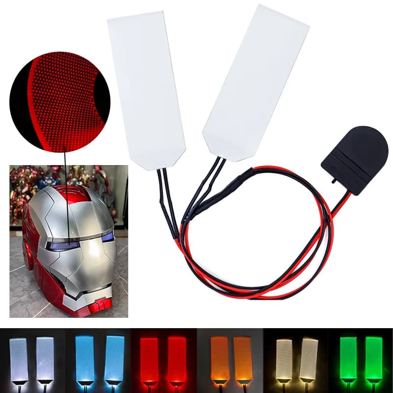 Cosplay Led Eyes Flexible Bendable Diy For Halloween Iron Spider Diffuse Exhibition Man Mask Eye Light Ccessories Can Cropped