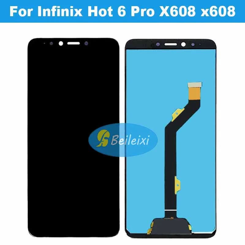 For Infinix Hot 6 Pro X608 LCD Display Touch Screen Digitizer Assembly