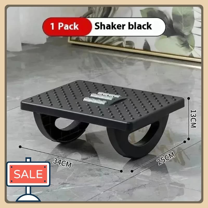 180° Rocking Office Foot Pedal - Half-Circle Stirrups with Anti-Twisting Legs | Under-Table Use for Relaxation & Leisure