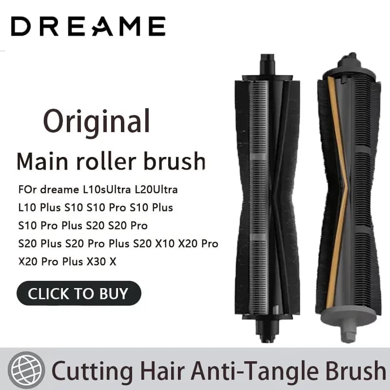 Original Cutting Hair Anti-Tangle Roller Brush Dreame X40 Pro X40 Pro Ultra L10s Pro Ultra Heat L30 Ultra L20 Ultra L10s Ultra