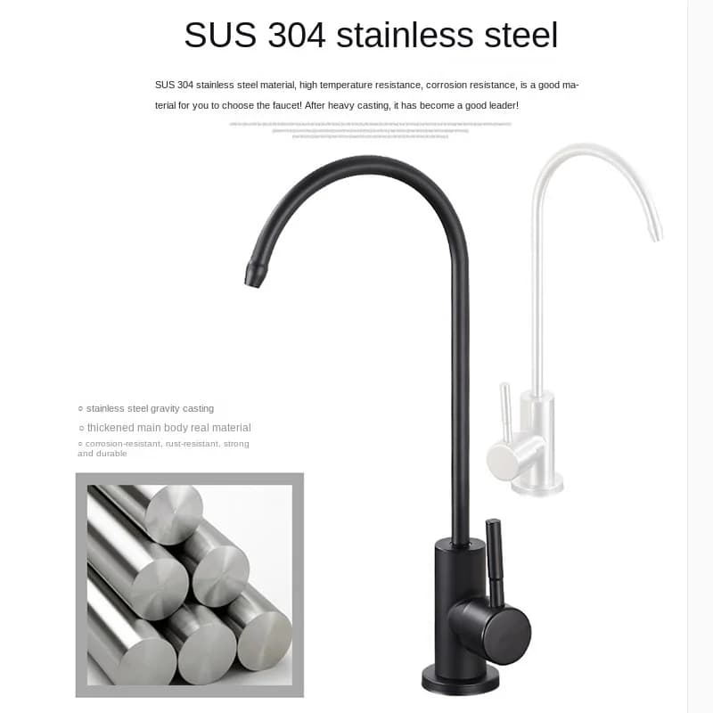 304 Stainless Steel Kitchen Water Purifier, Single Cooling Rotatable Water Purifier, Direct Drinking Water Faucet